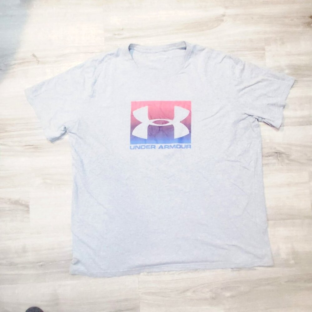 Under Armour HeatGear Multicolor Big Logo T-Shirt. Mens XXL #B18-C1534